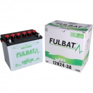 Batéria FULBAT 12V 24Ah 220A 12N24 - 3A VRÁTANE ELEKTROLYTU